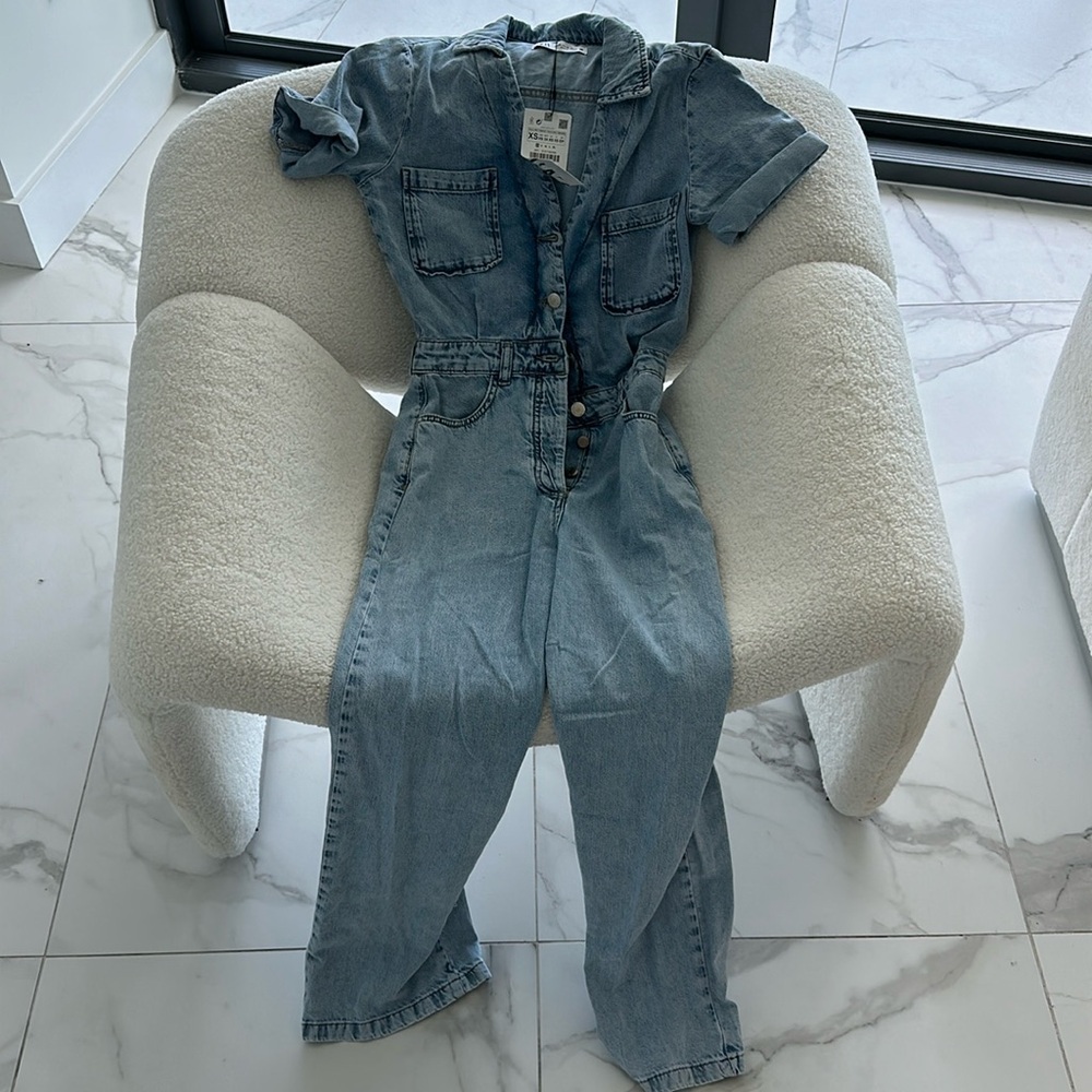 Zara denim jumpsuit